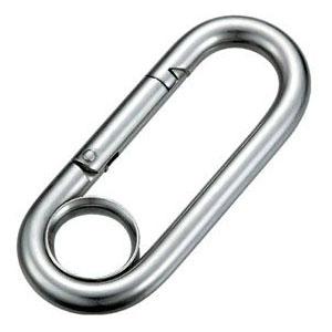 Sカラビナ(環付) サイズ6 浅野金属工業 AK1281