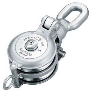 強力ダルマブロック(ベアリング入)125×2車 浅野金属工業 AK1792