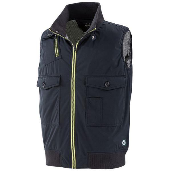 タスクフォース 中綿ベスト 黒 Mサイズ 取寄品 大川被服 00104-C1