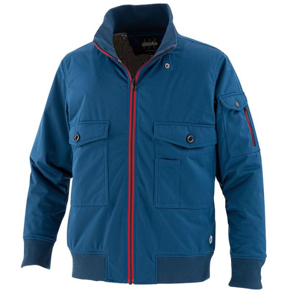 タスクフォース 中綿ブルゾン ブルーグレー LLサイズ 取寄品 大川被服 00108-C2