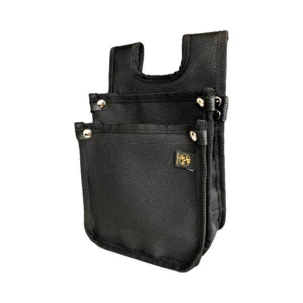 2段式 強化型腰袋 Next (高強度ナイロン製) 内ポケット無し 黒 取寄品 鳶壱 NXT-N11...