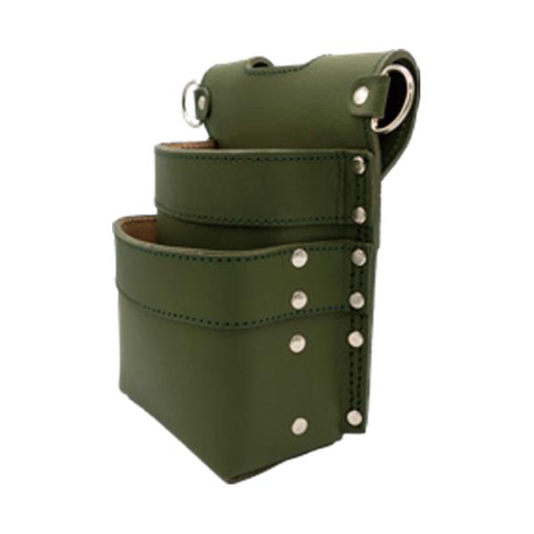 1枚革腰袋２段 Type-C 松葉 取寄品 鳶壱 LX-26-OD