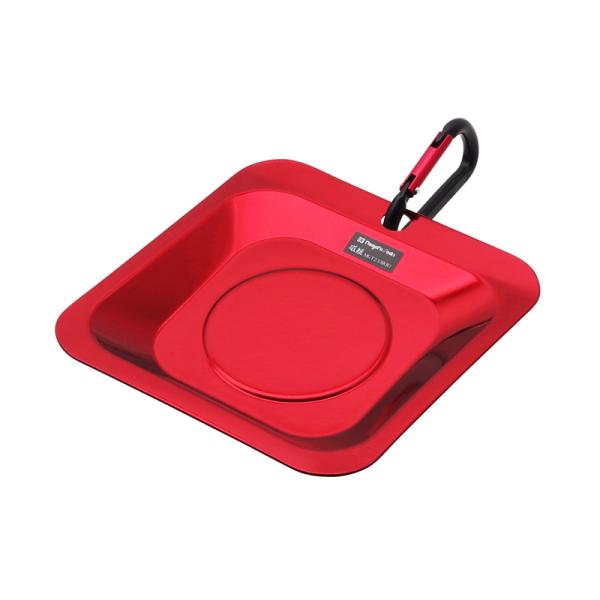 マグ皿 磁短 弐 ミニ 彩 レッド 取寄品 新潟精機 MGT2-130(R)