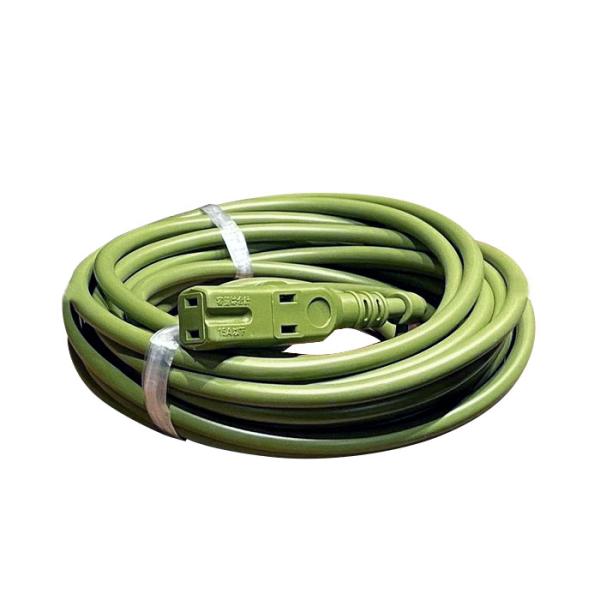 ソフト延長コード 15A 10M アースカラー モスグリーン 取寄品 フジマック JE-1510-M...