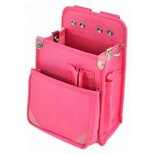 内ポケット付 ナイロン腰袋 B2 桃 ※取寄品 マルキン印 180004978