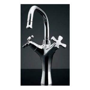 2ハンドル混合栓(トール・引棒なし) カクダイ 150-416