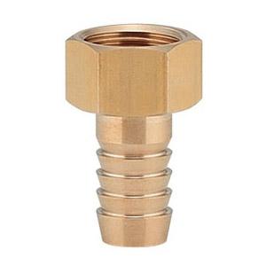 ナットつきホースニップル(呼称3/8×タケノコ径10.5) 613-36-3/8×10.5 カクダイ...