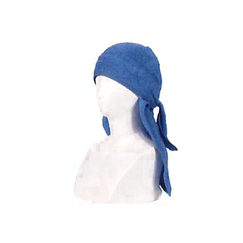 タオルヘッドキャップ スカイブルー フリーサイズ 取寄品 カジメイク 6550