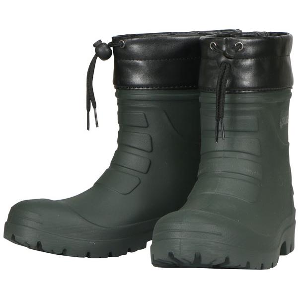 エアーラバーブーツ 男性用 ショートタイプ ダークグリーン M ※取寄品 カジメイク 6435