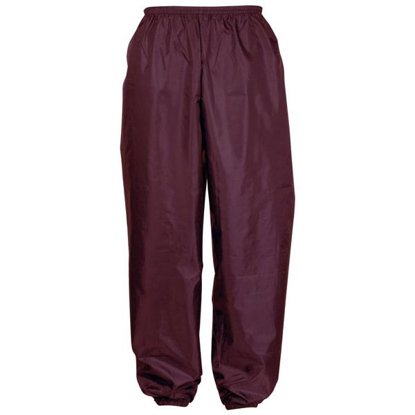 ポリエステルパンツ(裾ゴム付) エンジ 5Lサイズ ※取寄品 カジメイク 2214-39-5L