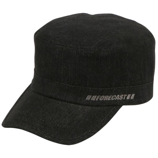 デニムワークキャップ ブラック フリー 取寄品 カジメイク 6508