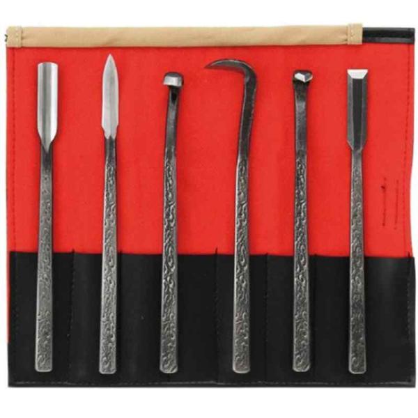 特上共柄彫刻刀 6点セット 取寄品 喜久和 1271