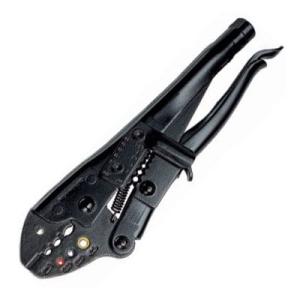 圧着グリッププライヤー 215mm 絶縁端子圧着用 KNIPEX(クニペックス) 9700-215A