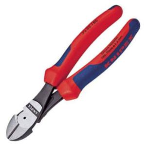 強力型斜ニッパー 硬線用 160mm KNIPEX(クニペックス) 7402-160