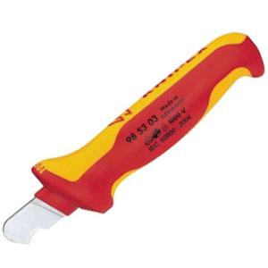 絶縁皮むきナイフ 1000V 刃長28mm×全長155mm KNIPEX(クニペックス) 98530...