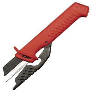 絶縁ケーブルナイフ 1000V 刃長50mm×全長185mm KNIPEX(クニペックス) 9856