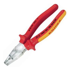 絶縁ペンチ 1000V 長さ160mm KNIPEX(クニペックス) 0106-160