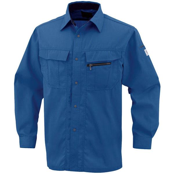 エコ5IVEスター長袖シャツ スカイブルー M ※取寄品 コーコス A-4458