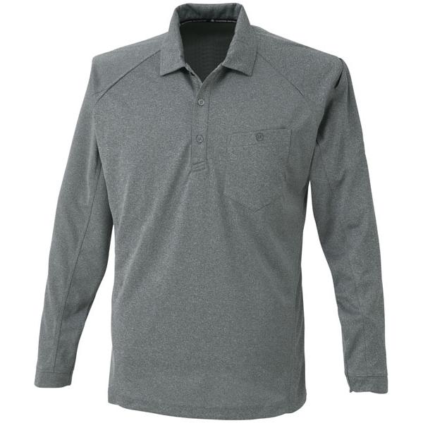 長袖ポロシャツ モクグレー 3L ※取寄品 コーコス A-4378