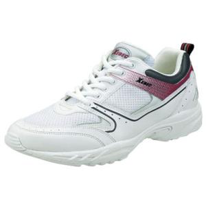 静電スポーツシューズ(先芯なし)メッシュ 29.0cm ホワイト ジーベック 85805