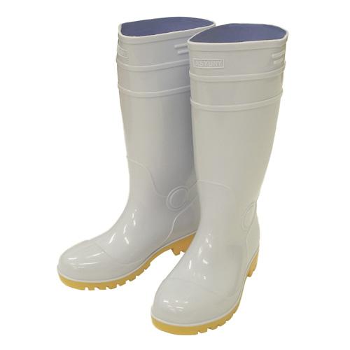 ASYUNY PVC製 耐油安全長靴 ホワイト 26.0cm  AS-320