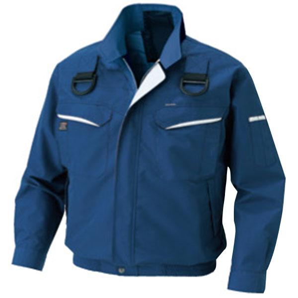 空調風神服 ※服地のみ 新仕様フルハーネス用長袖ブルゾン ネイビー 3L 取寄品 サンエス KF90...