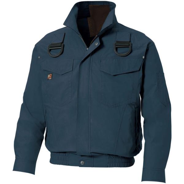 空調風神服 ※服地のみ 新仕様フルハーネス用長袖ブルゾン チャコール 5L 取寄品 サンエス KF9...
