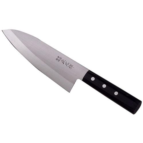 正広作 ステン出刃 180mm 左 ※取寄品 正広 10657