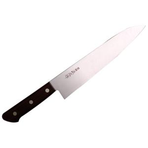 源 正金 牛刀 両刃 270mm 全鋼 黒合板柄（長期在庫品） : ほんまもん