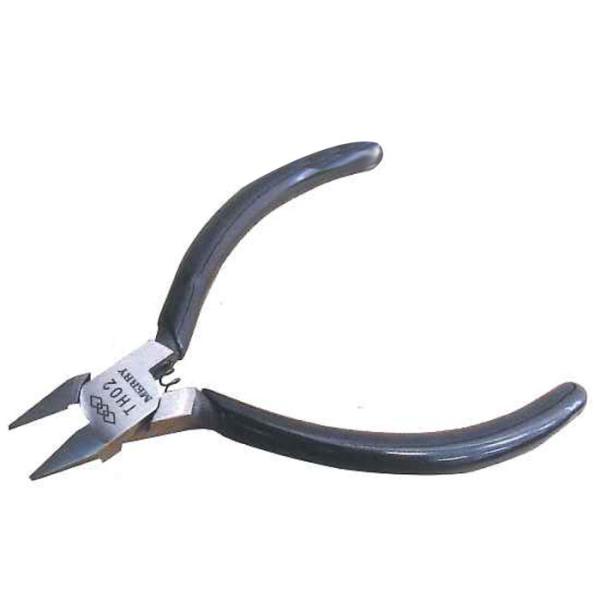 スラッシュニッパ 極薄刃 プラスチック専用 両刃仕様 取寄品 メリー(室本鉄工) TH02