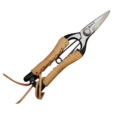 剪定型芽切鋏 7インチ金止 本革巻 みきかじや村 TS131