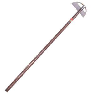 ステンレス製 立鎌 (茶柄付・1200mm)210mm 仁作 No.205