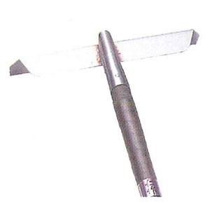 ステンレス製 牛豚用レーキ 茶柄付 270mm 仁作 No.225