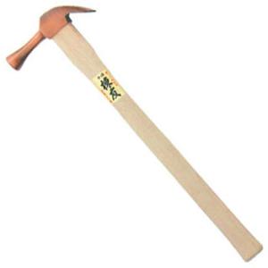 棟友ブロンズ仮枠ハンマー(木柄)止無小 450mm 須佐製作所