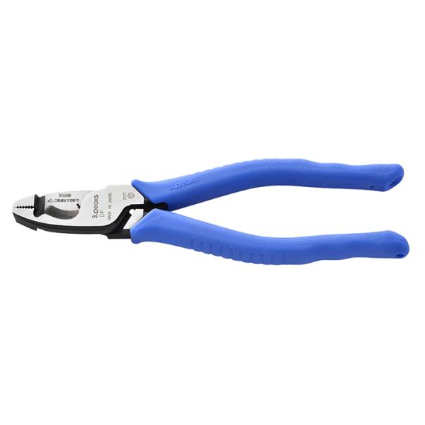 電工Ｆペンチ(エラストマーグリップ)呼び寸法：195mm 取寄品 スリーピークス DF-195