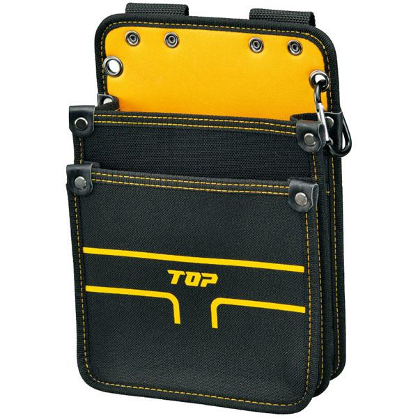 Tcarry ティーキャリー 建築用スリム腰袋 2段タイプ カラビナ付 セーフティコード用穴 取寄品...