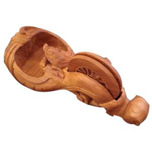 上鶴亀 手彫墨壷 210mm 受注生産品