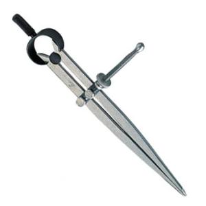 鋼製コンパス スプリング付 A 15cm シンワ 73059