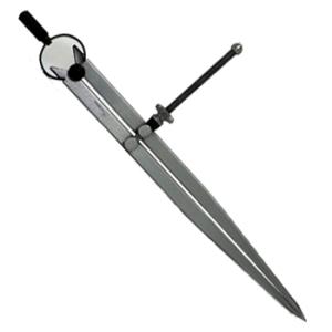 鋼製コンパス スプリング付 B 20cm シンワ 73067