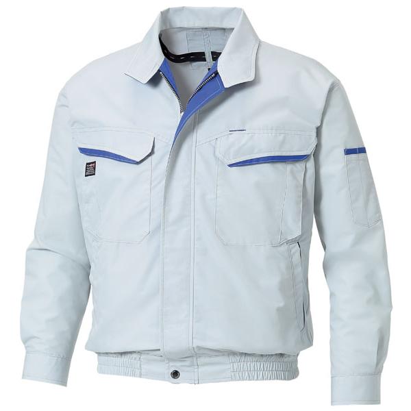 空調風神服 ※服地のみ 長袖ワークブルゾン シルバー 5L ※取寄品 サンエス KF90470-6-...