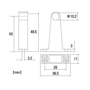 クローム Y型ブラケット L10 通 取寄品 ...の詳細画像1