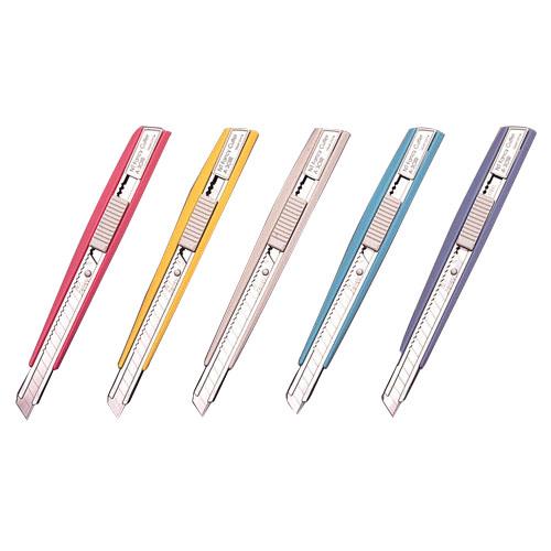 カッター(事務・軽作業用タイプ) A-301RP 5色セット NTカッター A-301RP