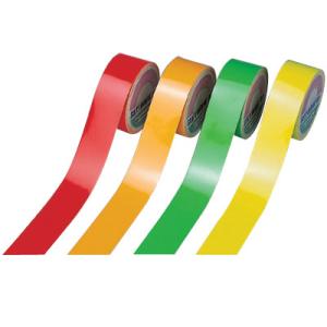 蛍光テープ 50mm幅×10m 蛍光黄 日本緑十字社 266012