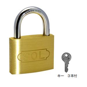 数量限定在庫処分品シリンダー南京錠(ステンロック)【同一鍵】35mm(1個価格) SOL HARD ...