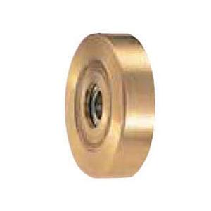 ベアリング入 真鍮戸車 車のみ(40mm・平型) ヨコヅナ 1148