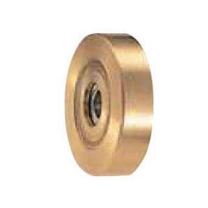 440Cベアリング入 真鍮戸車 車のみ(40mm・平型) ヨコヅナ 1152