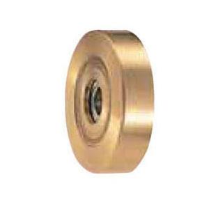 440Cベアリング入 真鍮戸車 車のみ(75mm・平型) ヨコヅナ 1155