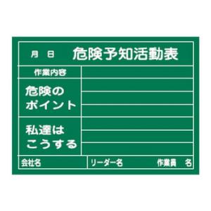 危険予知活動黒板(木製)KKY-2C 日本緑十字社 317023