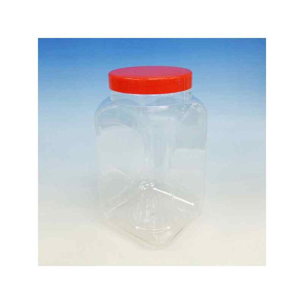 角型PET容器（食品ボトル）(容器のみ) 140x140x238mm 取寄品 日本緑十字社 3754...