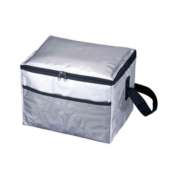 ソフトクーラーバッグ（18L） シルバー 幅335mmx奥行260x高さ250mm 取寄品 日本緑十...